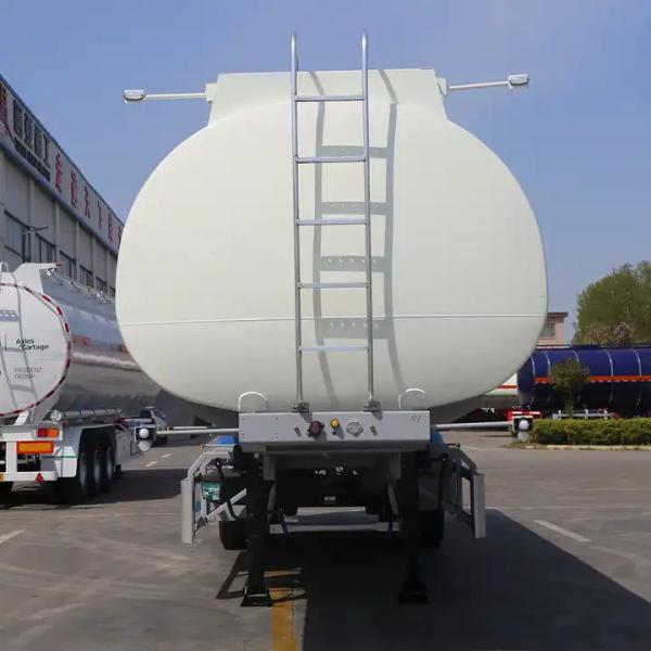 Quality 7000 Gallon Portable Diesel Fuel Tanker Trailer Oil Tank 3 Axles Carbon Steel for sale