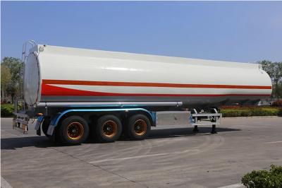 China 7000 Gallon Portable Diesel Fuel Tanker Trailer Oil Tank 3 Axles Carbon Steel for sale