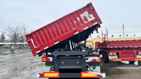 Quality Side Wall Semi Trailer truck With Twist Locks 3 Axles Stake Cargo Trailer for sale