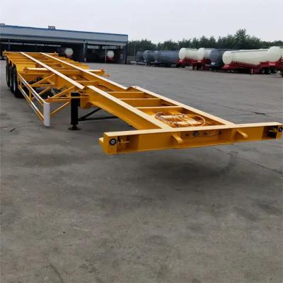 China New Design 3 Axle Skeleton Container Chassis Semi Trailer 40ft Skeleton Semi Trailer for sale