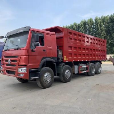 중국 Factory Price 430HP 12 Wheeler New or Used Howo 8x4 Sinotruk Dump Truck Trailers 판매용