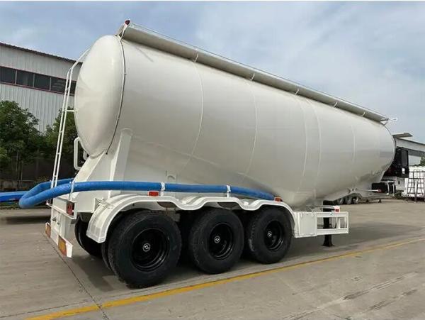 Quality 53 cbm v type Bulk Cement powder Tank Trailer bulk cement tank semi trailer / for sale