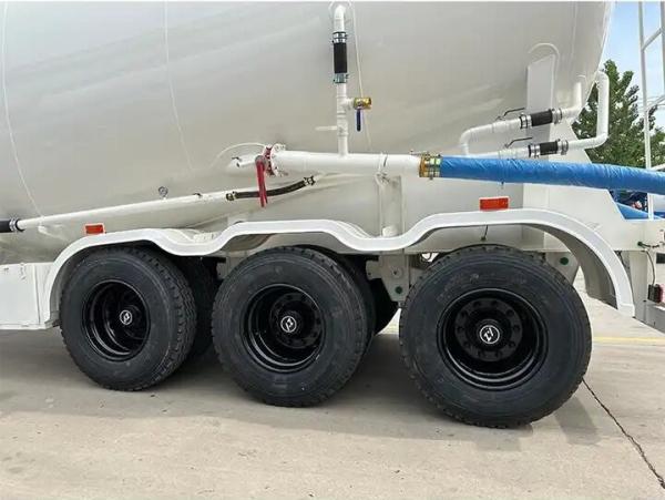 Quality 53 cbm v type Bulk Cement powder Tank Trailer bulk cement tank semi trailer / for sale