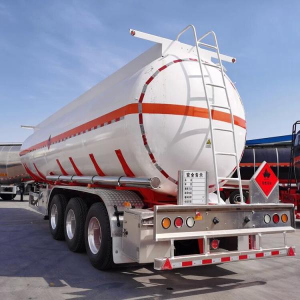 Quality 3 Axle 42000 45000 Liters Aluminum Carbon Steel Oil Tanker Fuel Tank Semi for sale