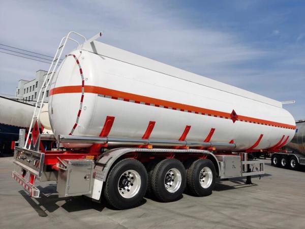 Quality 3 Axle 42000 45000 Liters Aluminum Carbon Steel Oil Tanker Fuel Tank Semi for sale