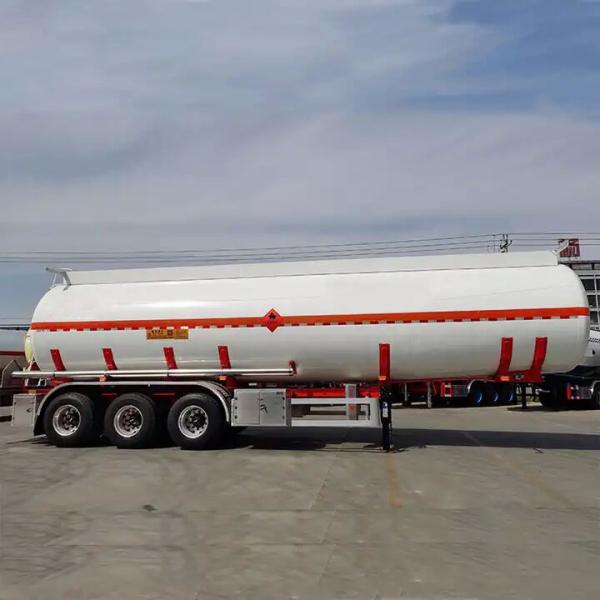 Quality 3 Axle 42000 45000 Liters Aluminum Carbon Steel Oil Tanker Fuel Tank Semi for sale