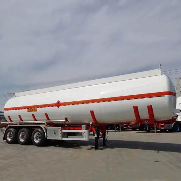 Quality 3 Axle 42000 45000 Liters Aluminum Carbon Steel Oil Tanker Fuel Tank Semi for sale