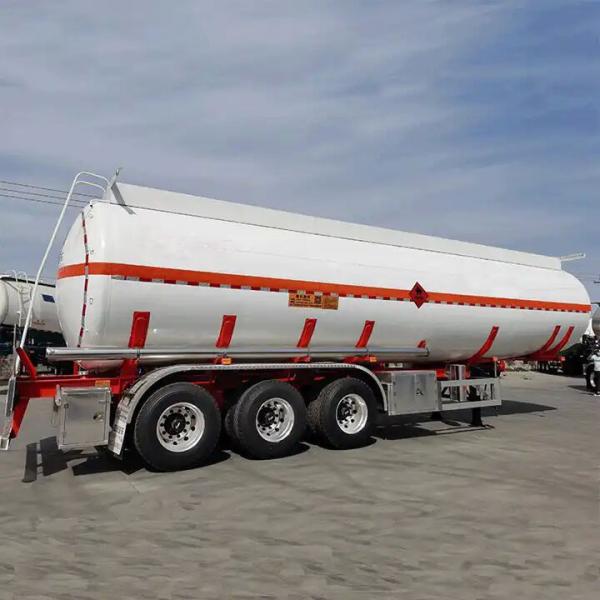 Quality 3 Axle 42000 45000 Liters Aluminum Carbon Steel Oil Tanker Fuel Tank Semi for sale