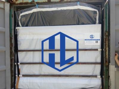 China Transporte PP PE de 40 del pie de Barless del envase minerales del trazador de líneas tejido en venta