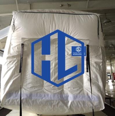 China 20 Foot Fish Meal Dry Bulk Container Liner 3 Side Zipper for sale