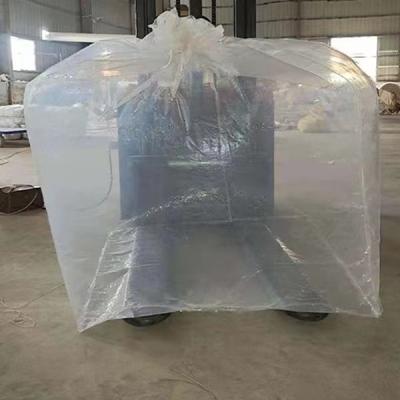 China Transparent Form Fit Big Bulk Bag Outer PE PP FIBC Bags for sale