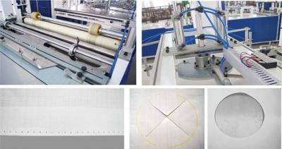 China FIBC Big Bag PP Bags Fabric Cutting Machine Fabric Cut To Length Line for sale