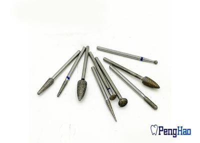 China HP Diamond Bur Electroplated Type For Dental Lab Ceramic Grinding / Polishing for sale