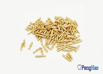 China Pernos de pasador dentales materiales de cobre amarillo para la unidad plástica del taladro de Pin del tablero en venta