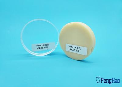 China Bloque dental 98m m de la capa multi PMMA 95m m 71m m opcionales para el sistema de la leva del cad en venta