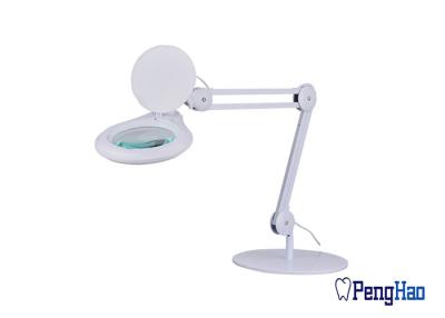 China Adjustable Dental Lab Products 100V-240V With Led Light Magnifying Lamp 5 Diopter for sale