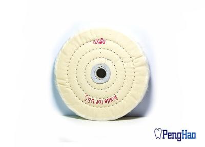 China Wear Resistant Dental Rotary Tools White Cloth Buffing Polishing Wheel for sale