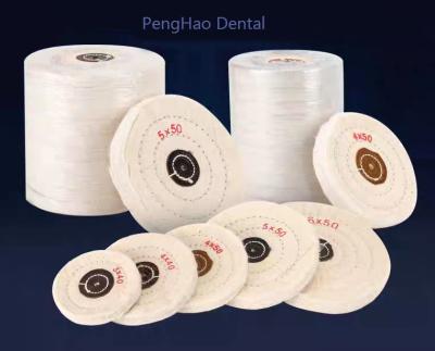 中国 綿の磨く/歯科磨く綿の車輪宝石類のための磨く布の車輪 販売のため