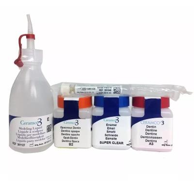 China 52 Porzellan-zahnmedizinisches Email-Glasur-Pulver der Farbzahnmedizinisches Laborwerkzeug-3/modellieren Flüssigkeit zu verkaufen