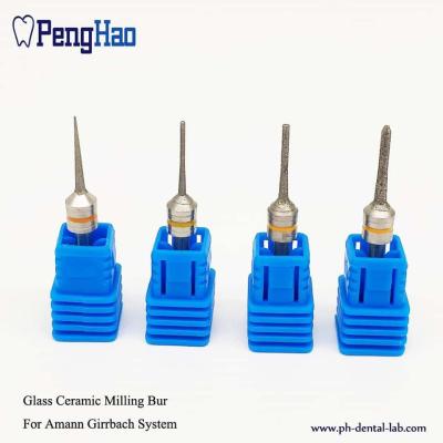 China Oficina dental de cristal del diamante de la capa, herramientas que muelen dentales para el sistema de Amann Girrbach en venta