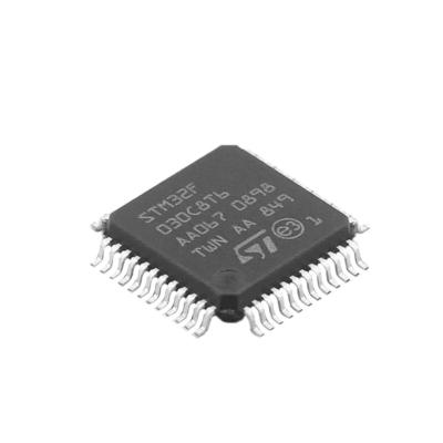 China STM32F030C8T6 IC STM32F030C8T6 LQFP48 New Original Chip MCU MICROCONTROLLER RISC Microcontrol Electronic Components for sale