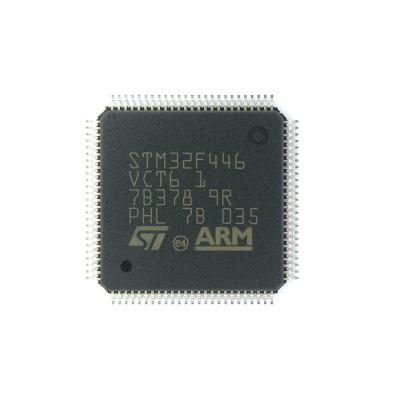 China MICROPLAQUETA de 32 bits original de IC da microplaqueta do microcontrolador do BRAÇO do microcontrolador MCU de STM32F446VCT6 LQFP100 à venda