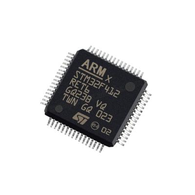 China Original New IC Chips STM32F412 ST Microelectronics LQFP 64 10x10x05P RoHS STM32F412RET6 for sale
