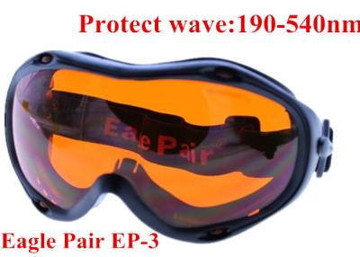China 355nm UV laser protective glasses / 10.6um CO2 laser safety goggles for sale