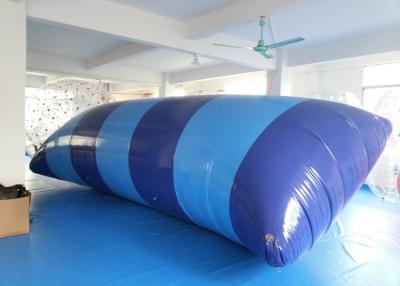 China Blue Heat sealing 7m * 3m Digital Printed Inflatable Water Blob For Aqua Park for sale