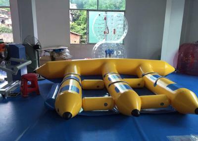 China Fogo inflável colorido do barco de banana dos esportes de água dos peixes do vôo - retardador à venda