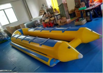 China Explosions-Wasser-Spiel-Rohr des Aqua-Sport-aufblasbares Bananen-Boots-5.3m*3m zu verkaufen