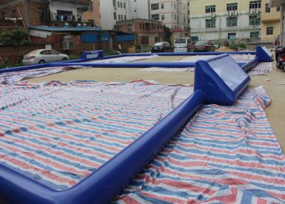 China Customized 24m x 18m Inflatable Football Field / Soccer Field For Bubble Ball for sale