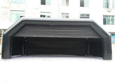 China 12m X 6m X 5mH Black Inflatable Tent Commercial Inflatable Shelter Tent for sale