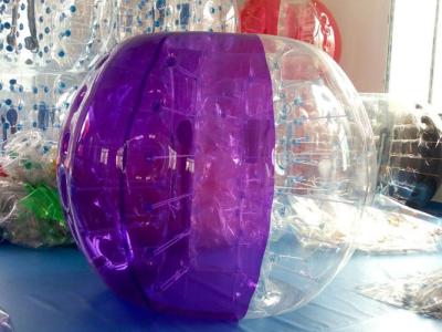China El medio ser humano púrpura impermeable clasificó la bola del hámster/los trajes inflables de la bola en venta