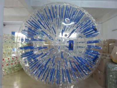 China Custom Blue Inflatable Zorb Ball / Amusement Park Hamster Balls For Humans for sale