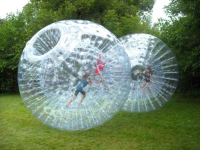 China Nontoxic Adults Crazy Inflatable Zorb Hamster Ball With Silk Printing for sale