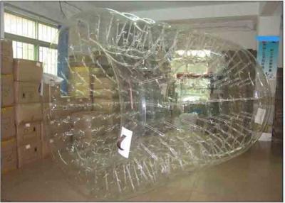 China Transparent 1.5m Entrance Dia Inflatable Water Roller Ball For Adults for sale