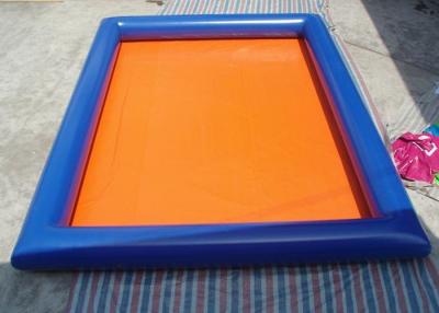 China Outdoor Blue Inflatable Swimming Pool 6m x 4m Rectangle Blow Up Pool for sale