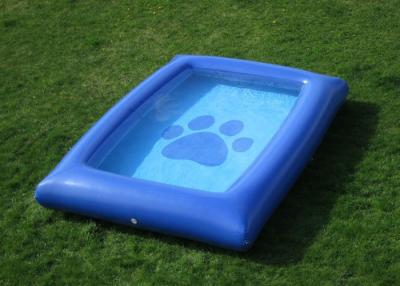 China Mini Blue Indoor Inflatable Dog Swimming Pool For Pets 3×2m With CE for sale
