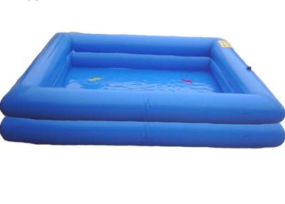China Double / Three Layer Inflatable Water Pool , Rectangle Blow Up Swimming Pool for sale