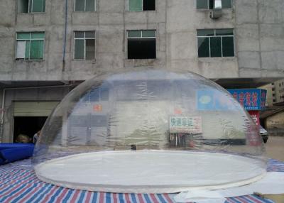 China Custom Logo Printed 8m Dia Inflatable Transparent Bubble Tent For Advertising for sale