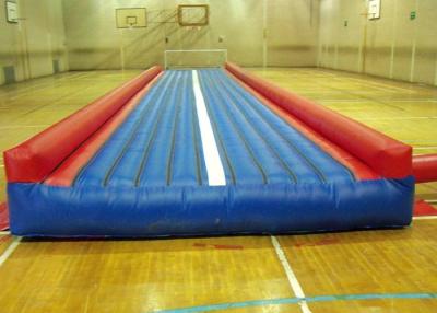 China Pista de aire inflable modificada para requisitos particulares de los 9X3X0.5m/piso inflable de la caída de la gimnasia en venta