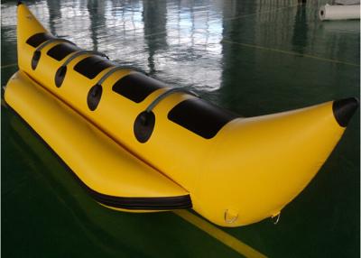 China Waterproof 0.9mm PVC Inflatable Fly Fish Banana Boat For Water Games for sale