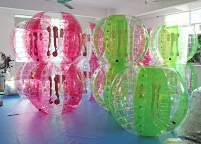 China Crazy Sport Colorful Air Bubble Ball human ball soccer red / blue for sale