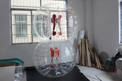 China Fútbol inflable de encargo del fútbol de la burbuja claro con los trajes inflables de la bola en venta