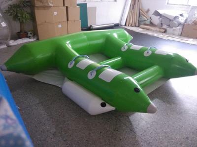 China Impressão preta branca do logotipo das jangada infláveis do barco de banana do jogo da água à venda