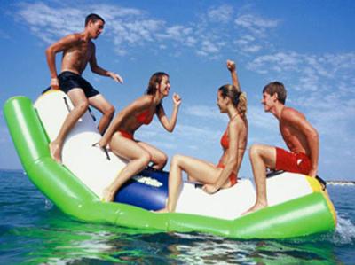 China 0.9mm PVC Inflatable Water Totter Slide For Water Sport Games for sale