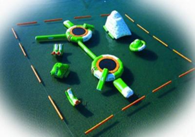 中国 膨脹可能な浮遊水公園 3 年の保証ポリ塩化ビニール膨脹可能な水公園のゲーム 販売のため