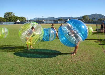 Chine Matériel gonflable adapté aux besoins du client de PVC des biens 1.5m de ballon de football de bulle d'adultes à vendre