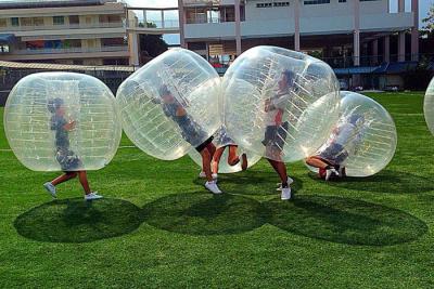 Chine Ballon de football gonflable de bulle de couleur transparente, diamètre boule humaine de bulle de 1,5 M à vendre